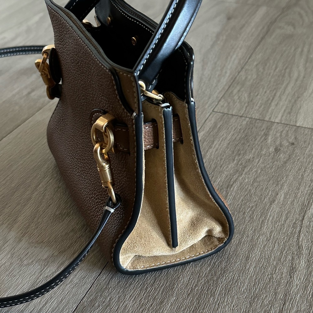 Tory Burch Tan and Black Small Crossbody Bag - Picture 6 of 16